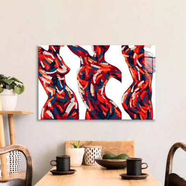 Abstract Female Figure Glass Wall Art - DIY - CreoGlass®