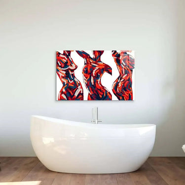 Abstract Female Figure Glass Wall Art - DIY - CreoGlass®