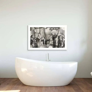 Abstract French Jazz Band Glass Wall Art - DIY - CreoGlass®