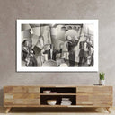 Abstract French Jazz Band Glass Wall Art - DIY - CreoGlass®