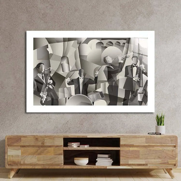 Abstract French Jazz Band Glass Wall Art - DIY - CreoGlass®