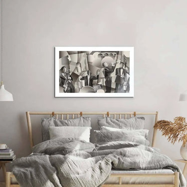 Abstract French Jazz Band Glass Wall Art - DIY - CreoGlass®