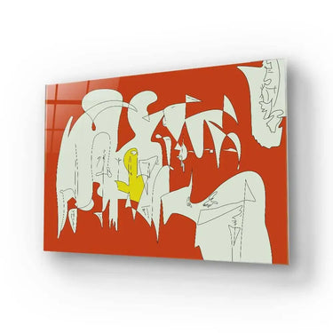 Abstract Geometric Creatures Glass Wall Art - DIY - CreoGlass®