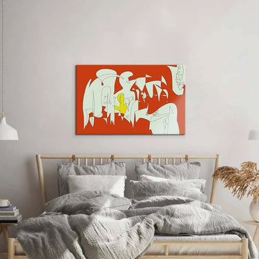 Abstract Geometric Creatures Glass Wall Art - DIY - CreoGlass®