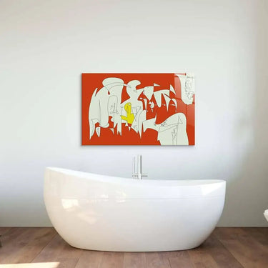 Abstract Geometric Creatures Glass Wall Art - DIY - CreoGlass®