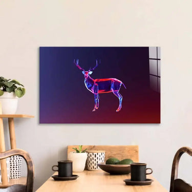 Abstract Geometric Deer Glass Wall Art - DIY - CreoGlass®