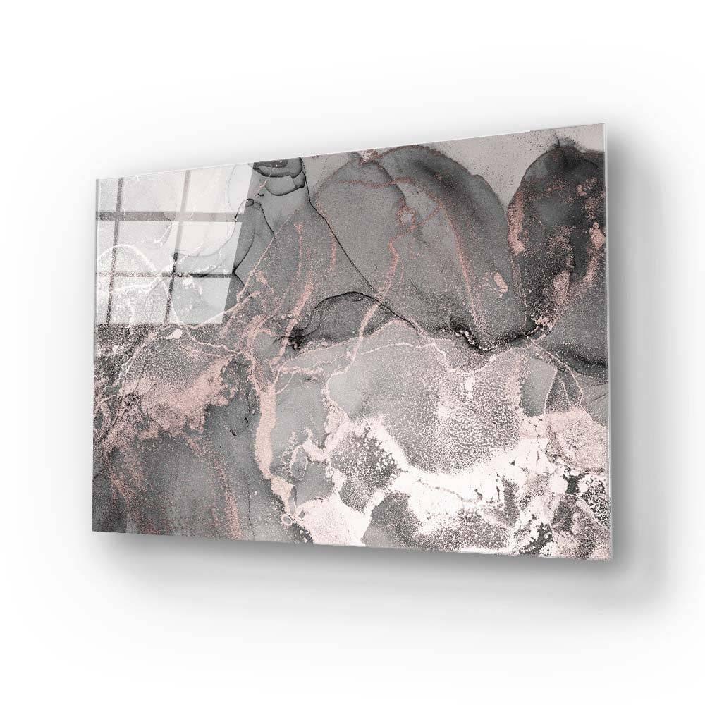 Abstract Grey Marble Glass Wall Art - DIY - CreoGlass®