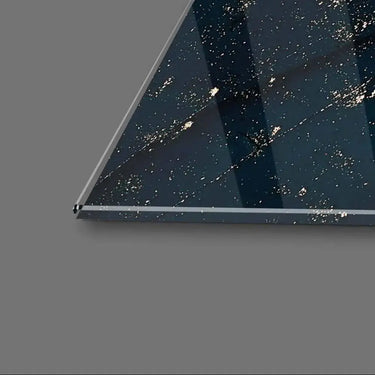 Abstract Heritage Blue Alcohol Ink Marble Glass Wall Art - DIY - CreoGlass®