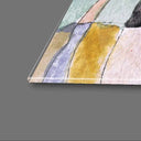Abstract Man, Woman and their Cat Glass Wall Art - DIY - CreoGlass®