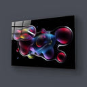 Abstract Metallic Bubbles 2 Glass Wall Art - DIY - CreoGlass®