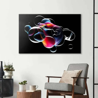 Abstract Metallic Bubbles Glass Wall Art - DIY - CreoGlass®