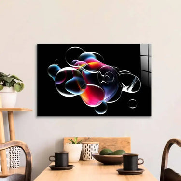 Abstract Metallic Bubbles Glass Wall Art - DIY - CreoGlass®