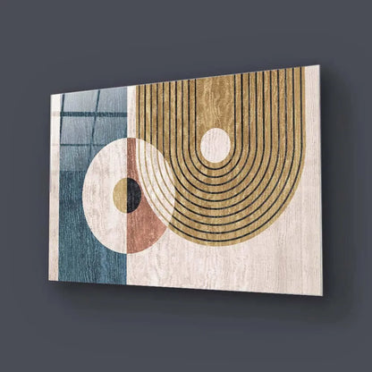 Abstract Minimalist Circles Glass Wall Art - DIY - CreoGlass®