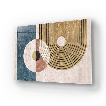 Abstract Minimalist Circles Glass Wall Art - DIY - CreoGlass®