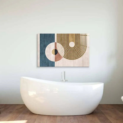 Abstract Minimalist Circles Glass Wall Art - DIY - CreoGlass®