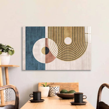 Abstract Minimalist Circles Glass Wall Art - DIY - CreoGlass®