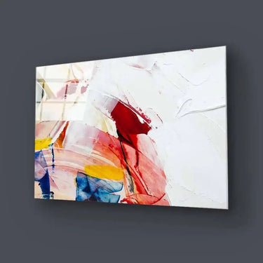 Abstract Palette Knife Oil Painting Glass Wall Art - DIY - CreoGlass®