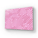 Abstract Pink Maze Glass Wall Art - DIY - CreoGlass®