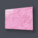 Abstract Pink Maze Glass Wall Art - DIY - CreoGlass®