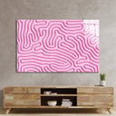 Abstract Pink Maze Glass Wall Art - DIY - CreoGlass®