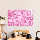 Abstract Pink Maze Glass Wall Art - DIY - CreoGlass®