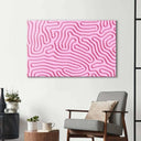 Abstract Pink Maze Glass Wall Art - DIY - CreoGlass®