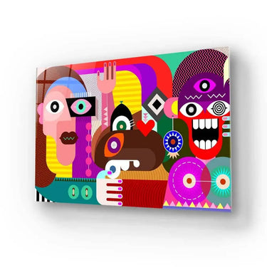 Abstract Women Glass Wall Art - DIY - CreoGlass®