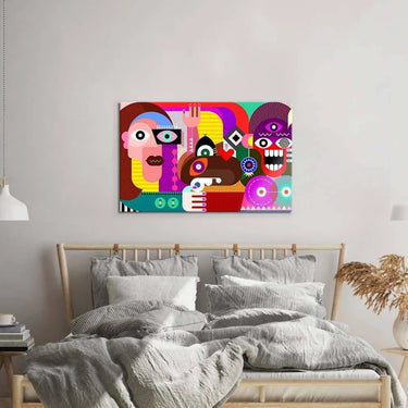 Abstract Women Glass Wall Art - DIY - CreoGlass®