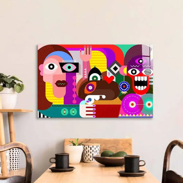 Abstract Women Glass Wall Art - DIY - CreoGlass®