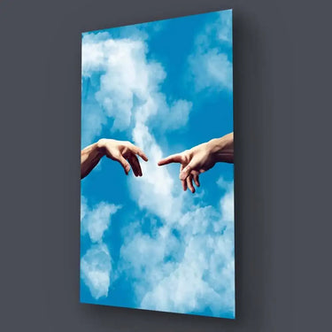 Adam in the Sky Glass Wall Art Glass Wall Art - DIY - CreoGlass®