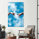 Adam in the Sky Glass Wall Art Glass Wall Art - DIY - CreoGlass®