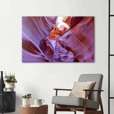 Antelope Canyon, Arizona 3 Glass Wall Art - DIY - CreoGlass®