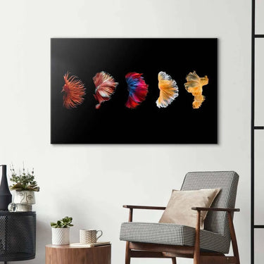 Betta Fish Tail Glass Wall Art - DIY - CreoGlass®