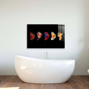 Betta Fish Tail Glass Wall Art - DIY - CreoGlass®
