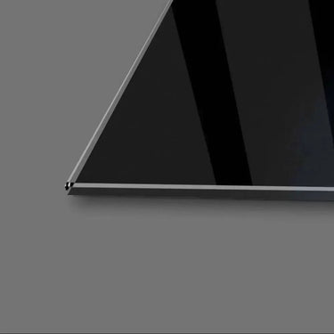 Blue Cape Daisy with Pink Droplets Glass Wall Art - Zoomed Out - DIY - CreoGlass®