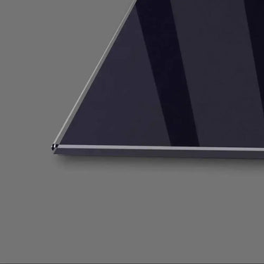 Blue Glitter Makeup Glass Wall Art - DIY - CreoGlass®