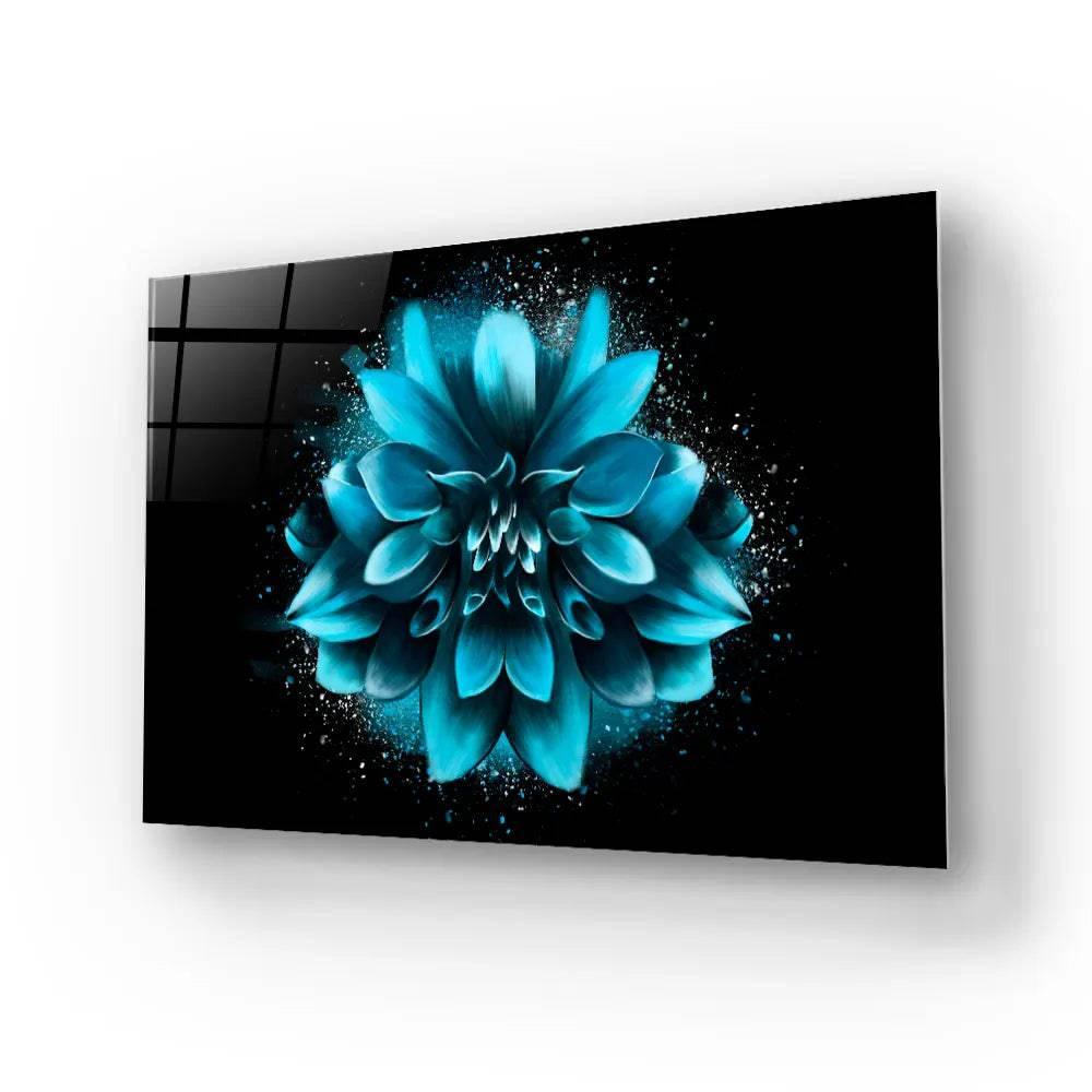 Blue Lotus Glass Wall Art - DIY - CreoGlass®