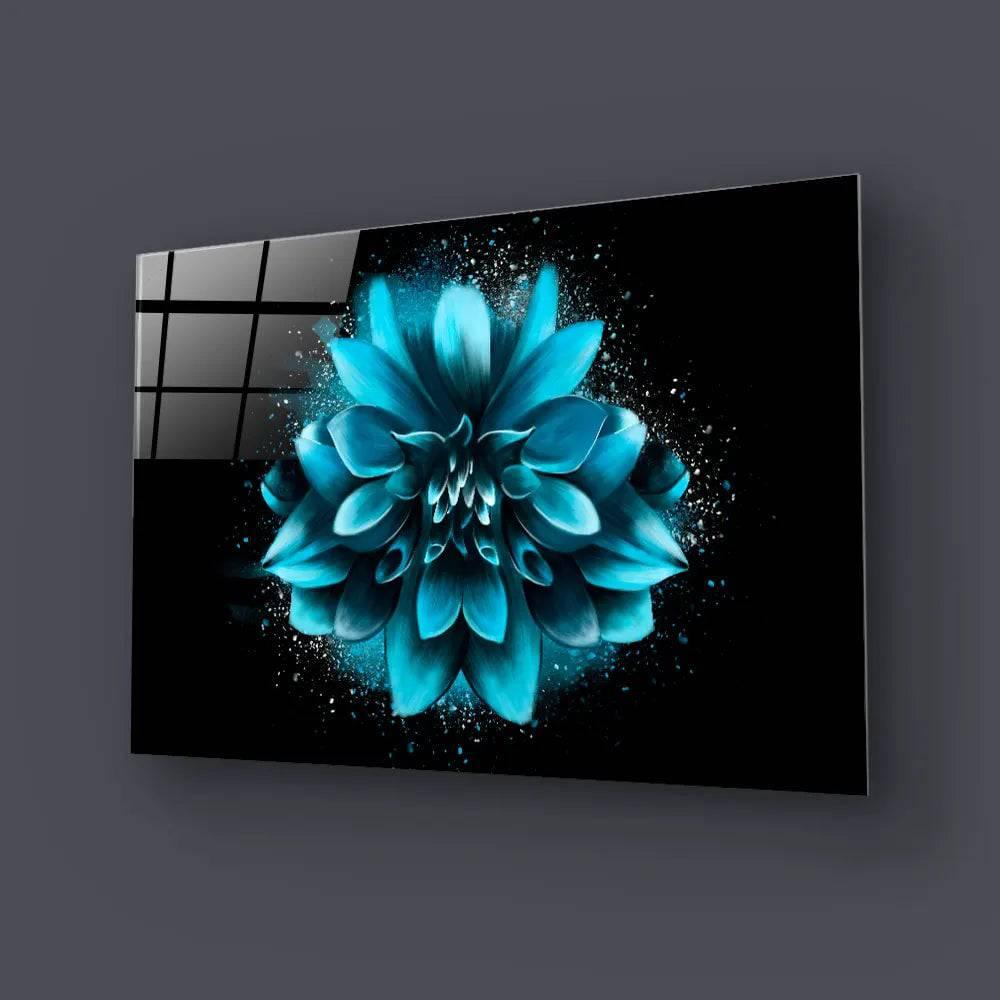 Blue Lotus Glass Wall Art - DIY - CreoGlass®