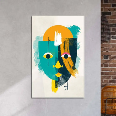 Bright Cubism Glass Wall Art - DIY - CreoGlass®