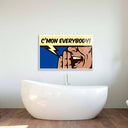 C'mon Everybody! Retro Glass Wall Art - DIY - CreoGlass®