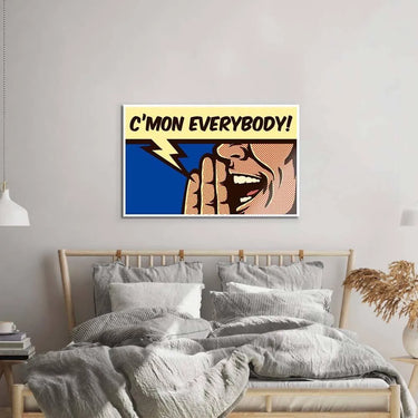 C'mon Everybody! Retro Glass Wall Art - DIY - CreoGlass®
