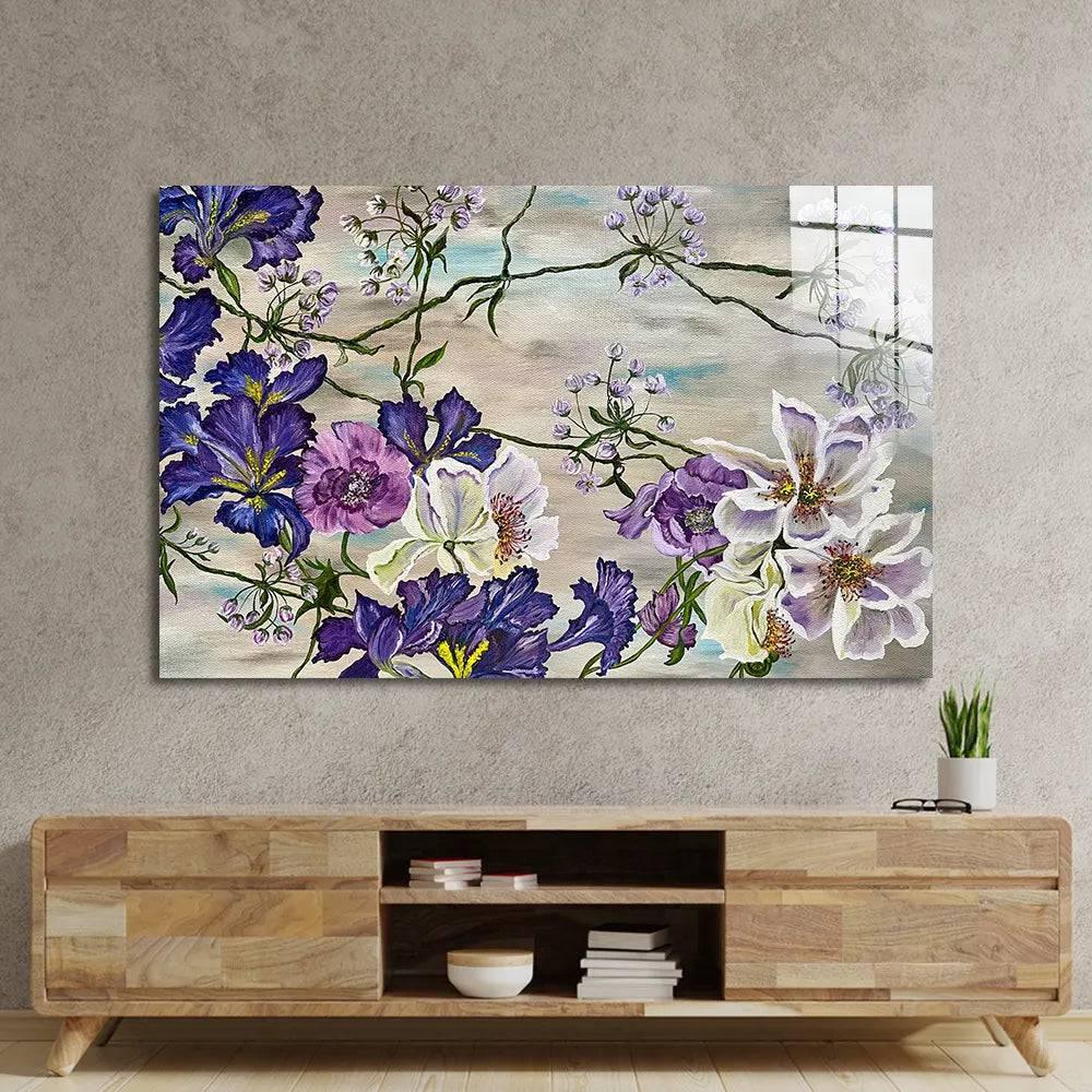 Canvas Flower Glass Wall Art - DIY - CreoGlass®