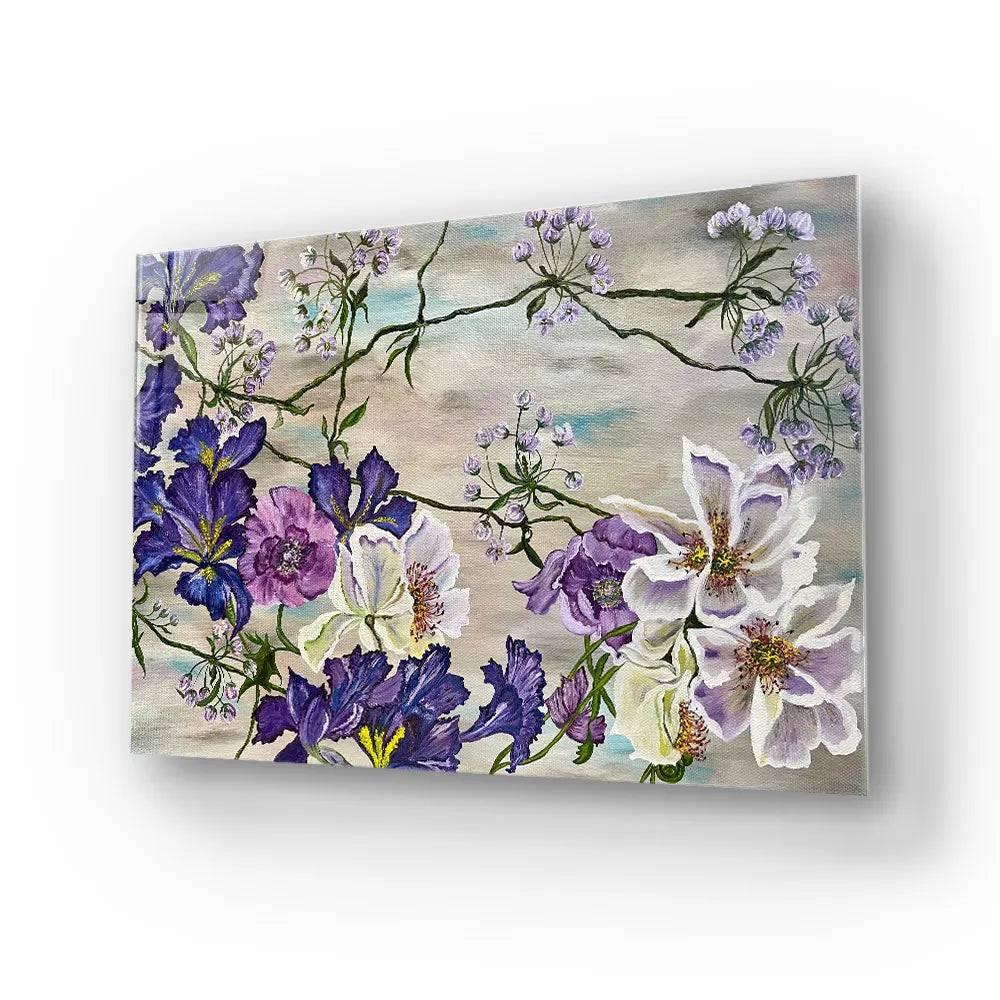 Canvas Flower Glass Wall Art - DIY - CreoGlass®