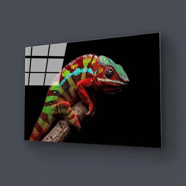 Colourful Chameleon Glass Wall Art - DIY - CreoGlass®