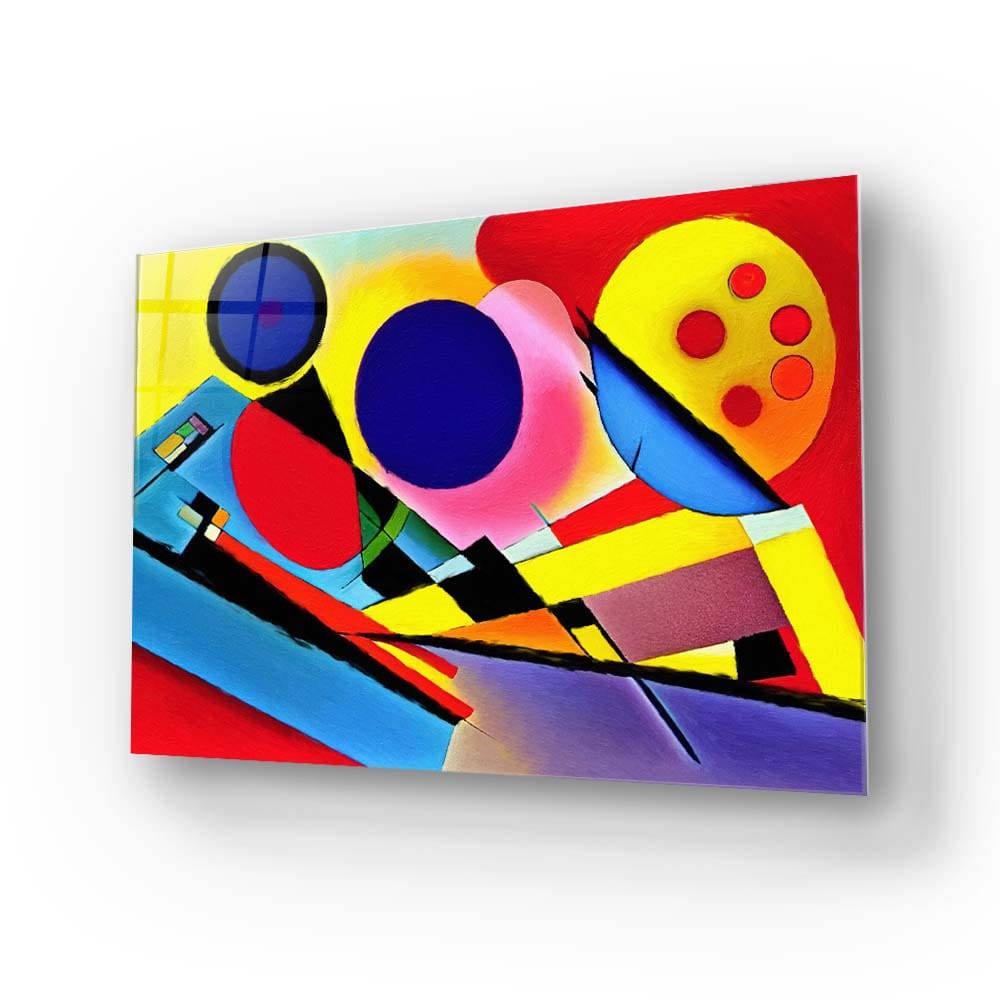 Contrasting Cubism 2 Glass Wall Art - DIY - CreoGlass®