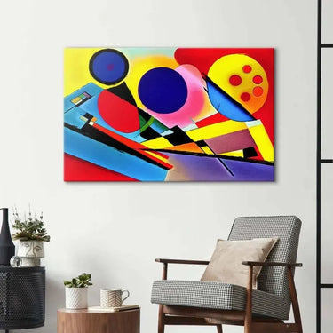 Contrasting Cubism 2 Glass Wall Art - DIY - CreoGlass®