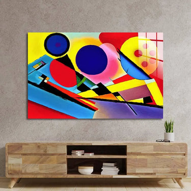 Contrasting Cubism 2 Glass Wall Art - DIY - CreoGlass®
