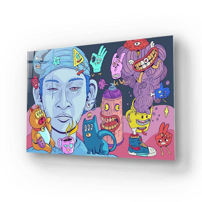 Crypto Buddies Glass Wall Art - DIY - CreoGlass®