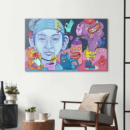 Crypto Buddies Glass Wall Art - DIY - CreoGlass®