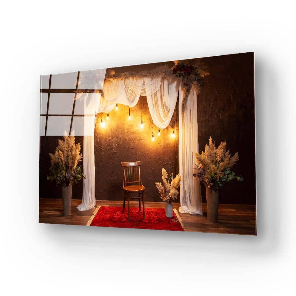 Decorated Chair Glass Wall Art - DIY - CreoGlass®